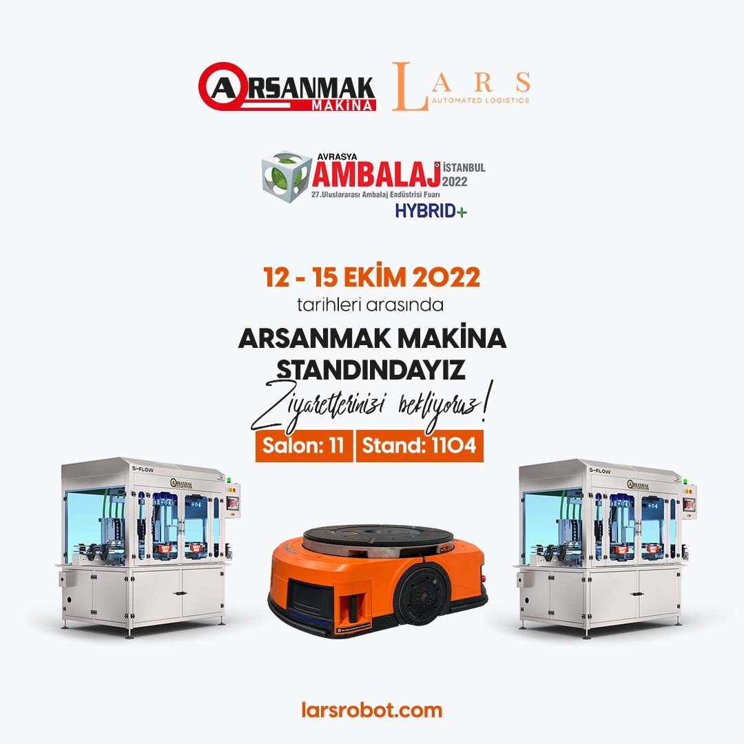 12 - 15 Ekim tarihleri arasında Arsanmak Makina Standındayız, ziyaretlerinizi bekliyoruz!